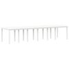 vidaXL Tuin Eetset 13 pcs Wit Polt riet