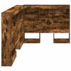 vidaXL Opberghoofdbord met plank Gerookt eiken 100 cm Bewerkt hout
