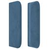 vidaXL Boxspring met matras fluweel donkerblauw 90x190 cm
