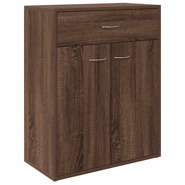 vidaXL Dressoir 60x30x75 cm bewerkt hout bruin eikenkleur