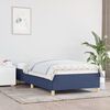 vidaXL Bedframe zonder matras 90x200 cm stof blauw