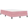 vidaXL Boxspringbed met matras Roze 120 x 190 cm Stof