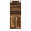 vidaXL Hoge kast 2 pcs Oud hout Bewerkt hout