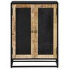 vidaXL Dressoir met 2 deuren 55x35x75 cm massief mangohout en ijzer