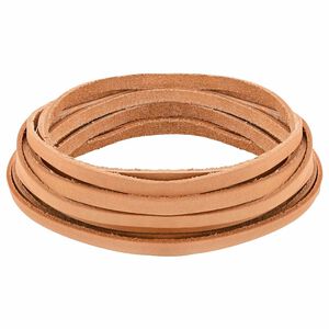 vidaXL Leren riem 1 Licht Bruin 200 x 0,6 cm Leer