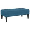 vidaXL Bank Blauw 113 x 57 x 39 cm Fluweel