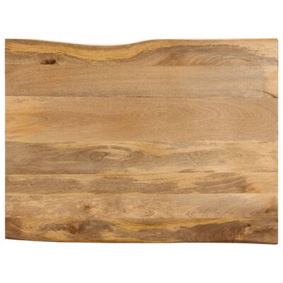 vidaXL Tafelblad met natuurlijke rand 110x80x2,5 cm massief mangohout