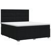 vidaXL Boxspringbed met matras met hoofdeinde Zwart 140 x 200 cm Stof