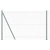 vidaXL Euro-hek met betonnen voetstuk 10 x 1,5 m PVC-Coated Staal Mesh
