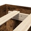 vidaXL Bedframe zonder matras hout gerookt eikenkleurig 140x200 cm