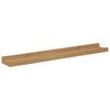 vidaXL Wandplank met plank 2 pcs Bruin 60 x 9 x 3 cm Bewerkt hout