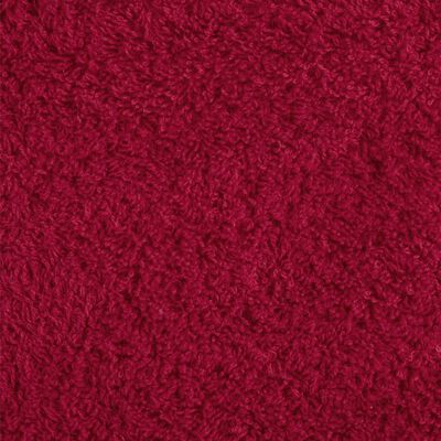 vidaXL 8-delige Handdoekenset 600 g/m² 100% katoen rood