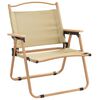 vidaXL Campingstoelen 2 st 54x43x59 cm oxford stof beige