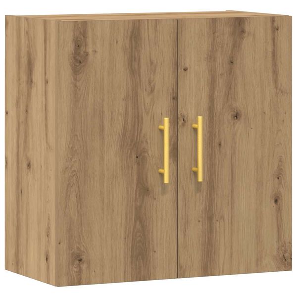 vidaXL Wandkast 60x31x60 cm bewerkt hout artisanaal eikenkleurig
