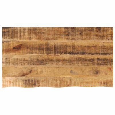 vidaXL Tafelblad met natuurlijke rand 120x60x2,5 cm massief mangohout