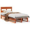 vidaXL Bedframe zonder matras massief grenenhout wasbruin 90x200 cm