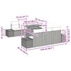 vidaXL Tuin Sofa Set met opslag 7 pcs Grijs Poly riet