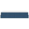 vidaXL Ottoman bed met matras 80x200cm stof blauw