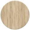 vidaXL Tafelblad Sonoma eiken &Oslash; 30 x 1,5 cm Bewerkt hout