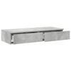 vidaXL Bedlades met lade Beton Grijs 80 x 36,5 x 16,5 cm Bewerkt hout