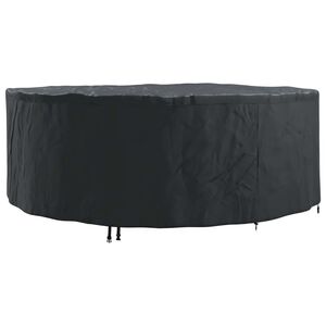 vidaXL Meubelhoes Zwart 244 x 244 x 85 cm 600D Oxford Stof