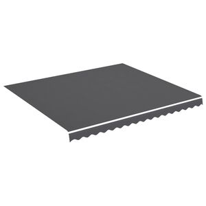 vidaXL Vervangingsdoek voor luifel 380x345 cm polyester antracietkleurig