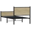 vidaXL Bedframe zonder matras metaal sonoma eikenkleurig 100x200 cm