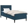vidaXL Bedframe met matras met hoofdeinde Blauw 80 x 200 cm Fluweel