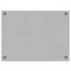 vidaXL Wandbord wandmontage 80x60 cm gehard glas wit