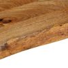 vidaXL Tafelblad met natuurlijke rand 90x30x2,5 cm massief mangohout