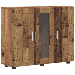 vidaXL Houten Kast met opslag Oudhout 88,5 x 30,5 x 73 cm Bewerkt hout
