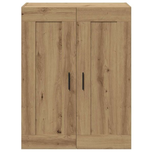 vidaXL Wandkast 69,5x34x90 cm bewerkt hout artisanaal eikenkleur