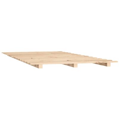 vidaXL Bedframe massief grenenhout 90x200 cm