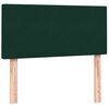 vidaXL Boxspring met matras fluweel donkergroen 90x210 cm