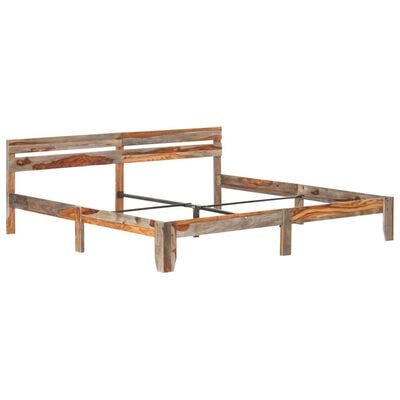 vidaXL Bedframe zonder matras massief hout 200x200 cm