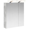 vidaXL Badkamer spiegelkast Beton Grijs 60 x 14,5 x 70 cm Bewerkt hout