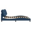 vidaXL Bedframe zonder matras "Hvar" stof blauw 200x200 cm
