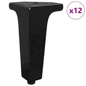 vidaXL Meubelpoten 12 st Zwart 54,1 x 54,1 x 100 mm IJzer