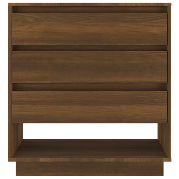 vidaXL Dressoir 70x41x75 cm bewerkt hout bruin eikenkleur