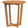 vidaXL Tuinbijzettafel rond &Oslash;70x75 cm massief acaciahout