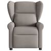 vidaXL Fauteuil verstelbaar stof taupe
