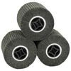 vidaXL Schuurrollen 3 st Zwart 12 x 12 x 10 cm Synthetische Vezel