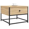 vidaXL Salontafel 51x51x40 cm bewerkt hout sonoma eikenkleurig