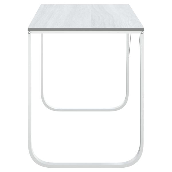 vidaXL Computerbureau 110x60x73 cm spaanplaat wit