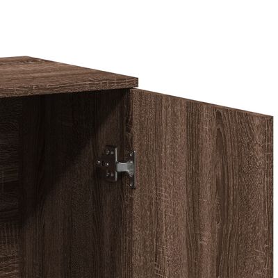 vidaXL Dressoir 79x38x80 cm bewerkt hout bruin eikenkleur