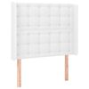 vidaXL Boxspring met matras en LED kunstleer wit 90x190 cm