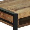 vidaXL Plafondtafel met plank Bruin 100 x 50 x 75 cm Massief mangohout