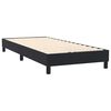vidaXL Boxspring met matras fluweel zwart 100x220 cm