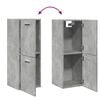 vidaXL Badkamerwandkast 30x30x80 cm bewerkt hout betongrijs