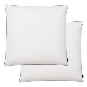 vidaXL Kussens 2 st licht 80x80 cm dons-/verenvulling wit